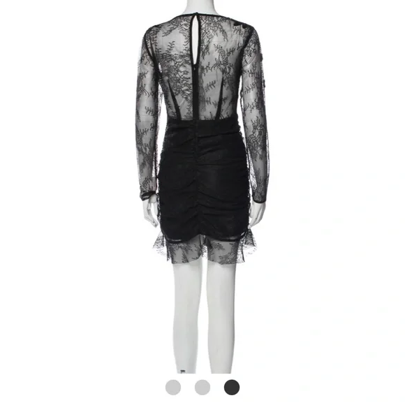 For love and lemons daisy black lace sequin dress NWT size S - Picture 3 of 6